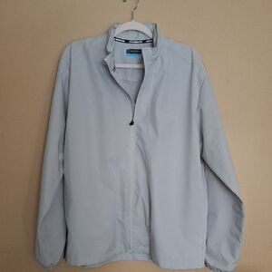 PGA Tour Grey Windbreaker Jacket Men Medium